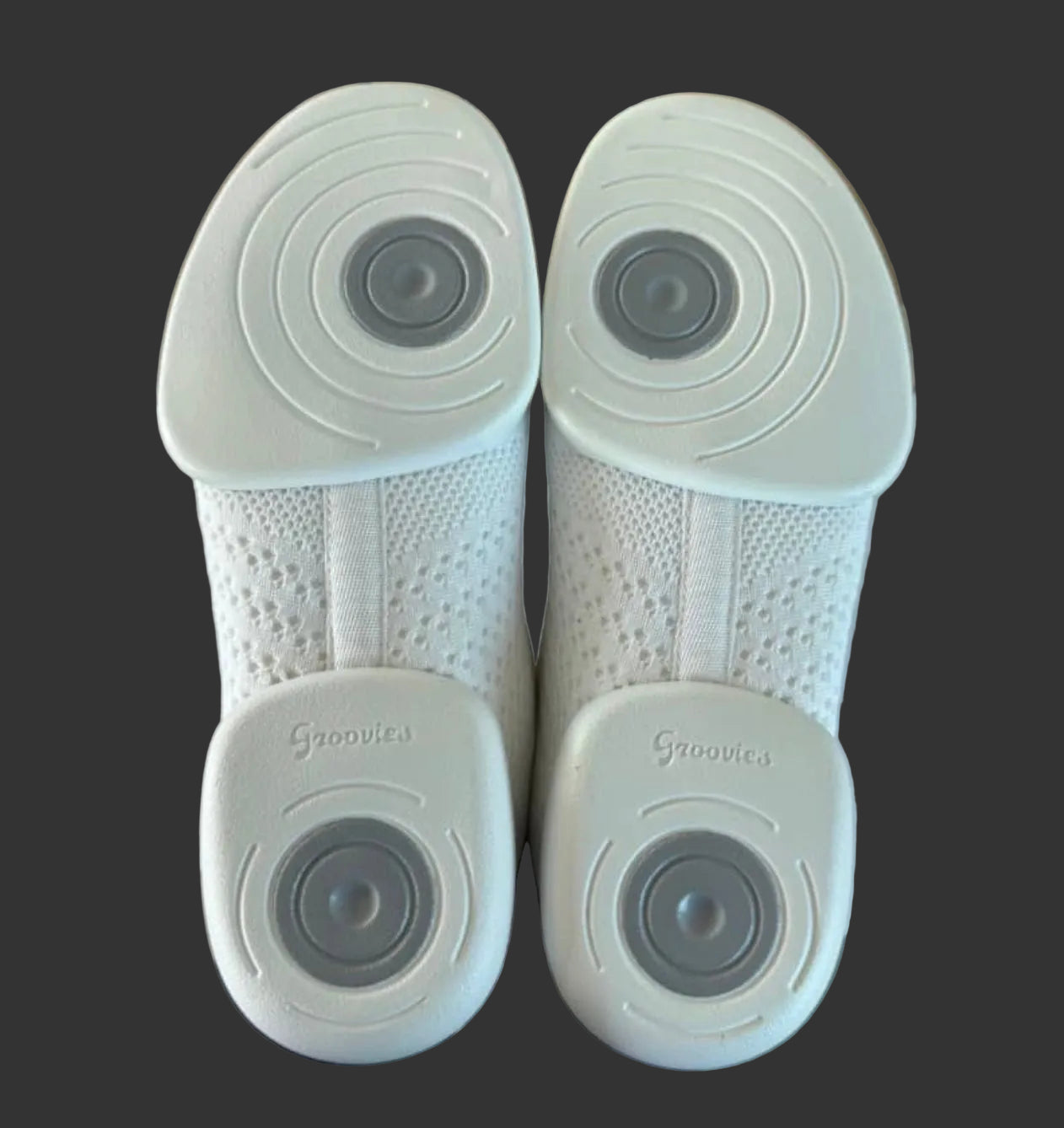 Unisex Vegan White Groovies Split Sole Dance Trainer