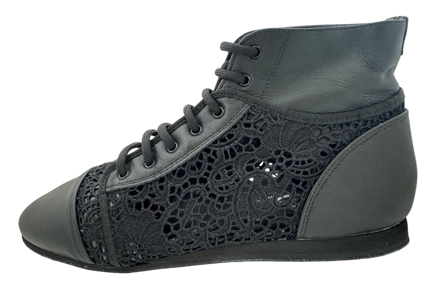 Gina Lace Dance Bootie Black