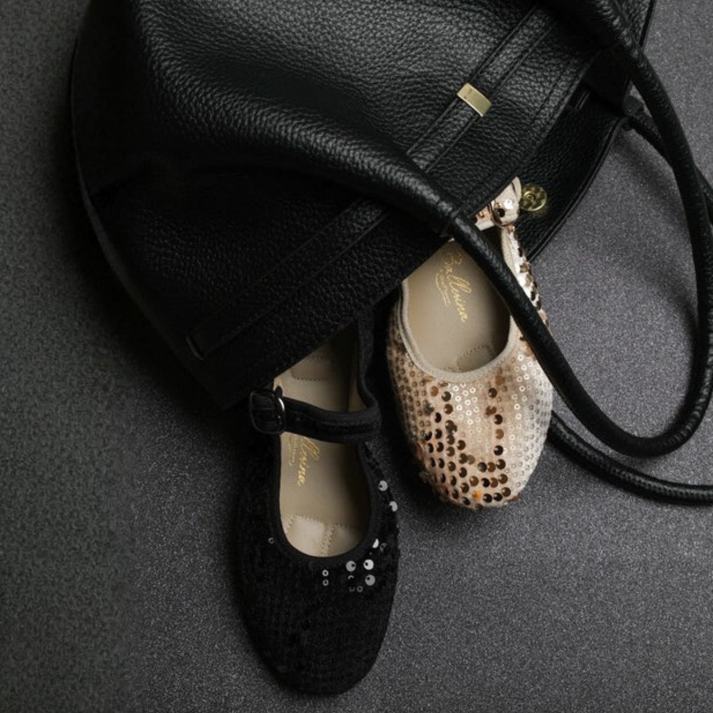 Almost White Soft Leather PortDance Indoor & Outdoor Ballerina Flat