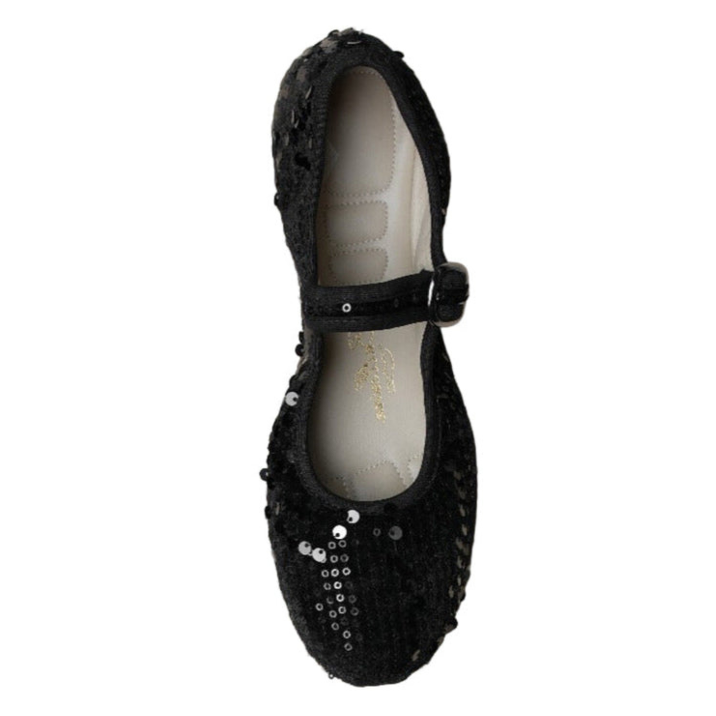 Black Sequins PortDance Indoor & Outdoor Ballerina Flat