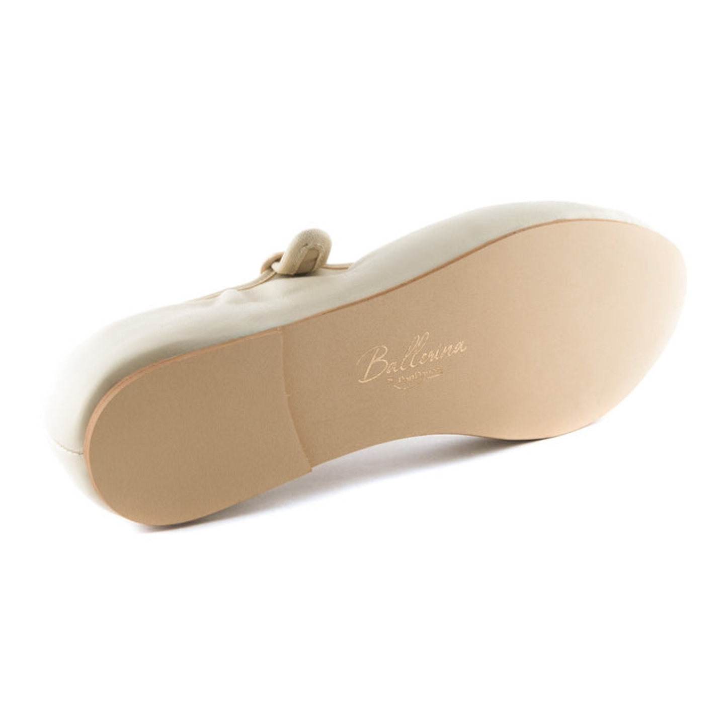 Almost White Soft Leather PortDance Indoor & Outdoor Ballerina Flat