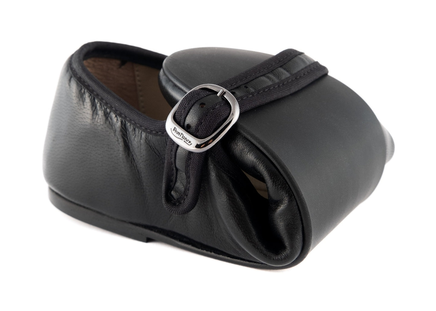 Black Soft Leather PortDance Indoor & Outdoor Ballerina Flat