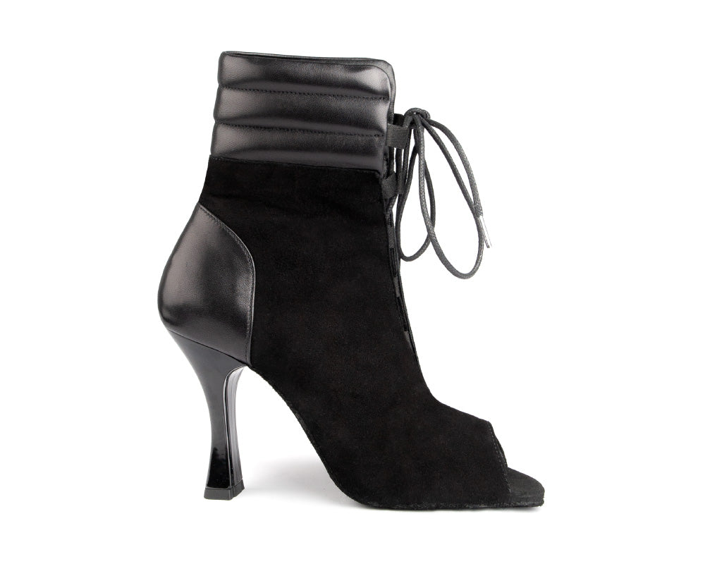PortDance  -  PD TATIANA Black Nubuck/Leather – Heel 80mm