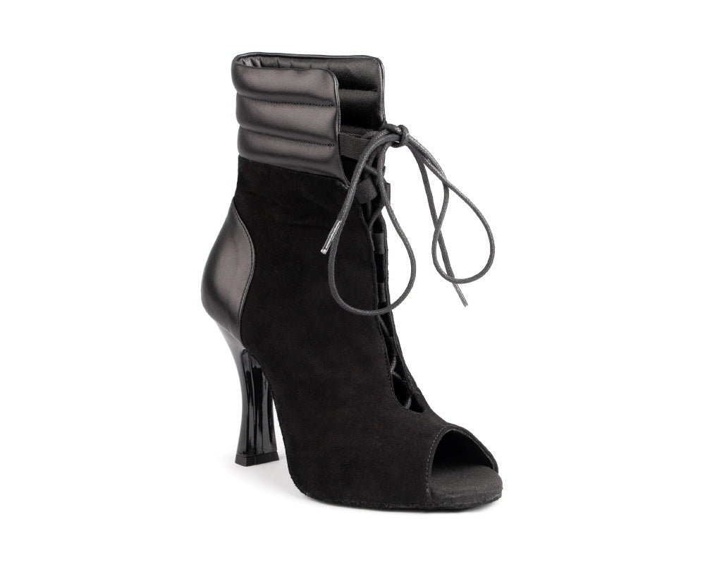 PortDance  -  PD TATIANA Black Nubuck/Leather – Heel 80mm
